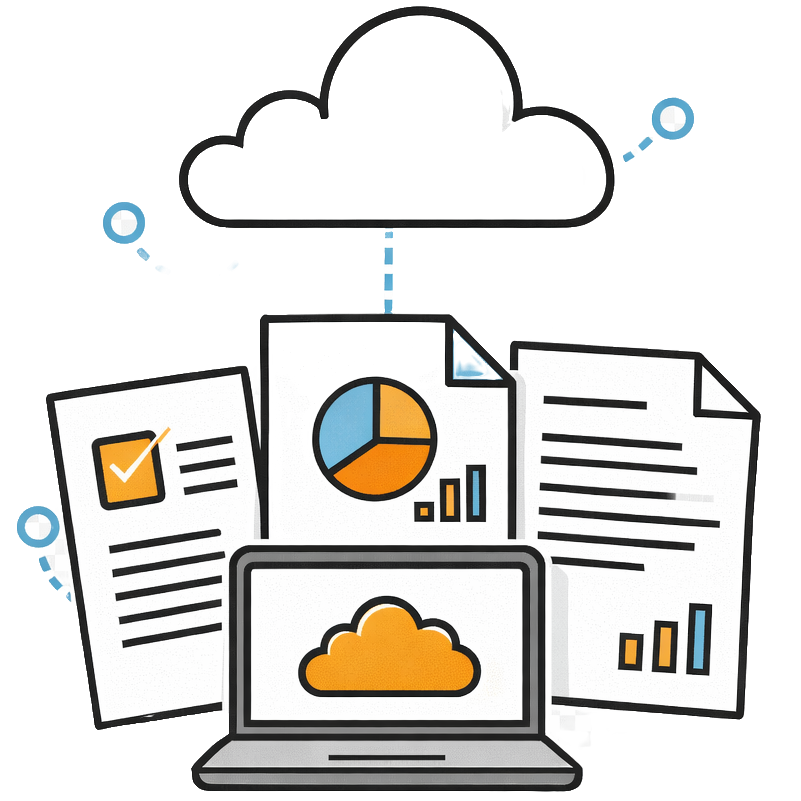infographic representing online documents using br